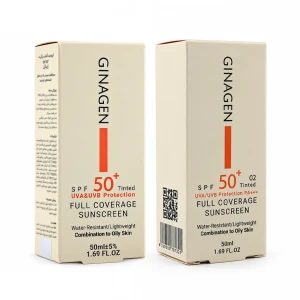 کرم ضد آفتاب رنگی پوست چرب و مختلط ژیناژن SPF50